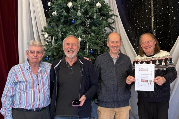 Felpham Community Singers and Just Sing Bognor choirs Christmas event quiz winners